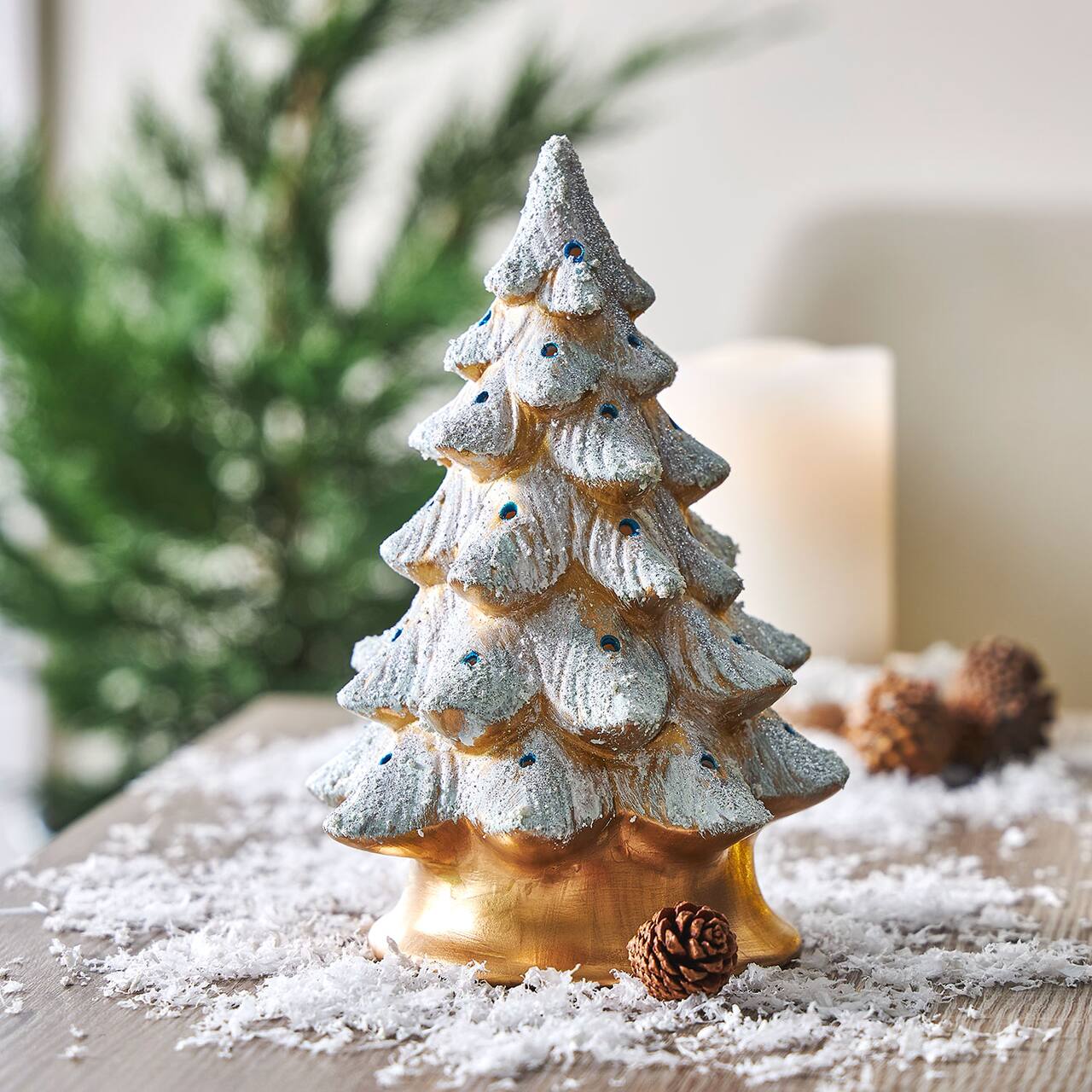 Holiday Magic LED Ceramic Christmas Tree